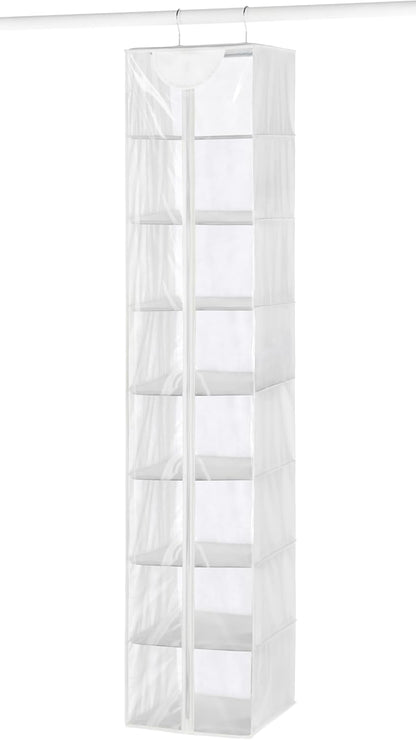 Whitmor 5 Section Closet Organizer - Hanging Shelves with Sturdy Metal Frame