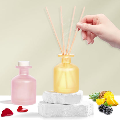 Reed Diffuser for Home, Clean Linen Scent 3.38oz (100ml)*1 Pack Essential Oil Reed Diffuser Set with 8 Sticks, Long Lasting Air Freshener for Bathroom Bedroom Living Room, Home Decor & Gifts
