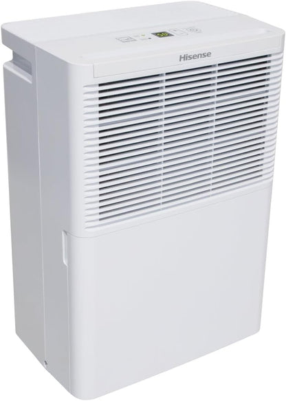 Hisense 25 Pint Small Compact Portable Dehumidifier, Energy Efficient Quiet Humidity Absorber Moisture Extractor for Bathroom Bedroom Room Garage Attic Home Crawl Space Closet
