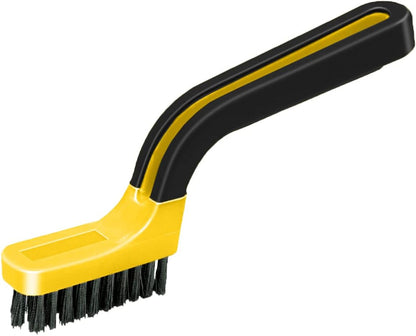 ALLWAY GB Narrow Nylon Stripper & Grout Brush | Soft-Grip Handle, Ideal for Tile and Grout