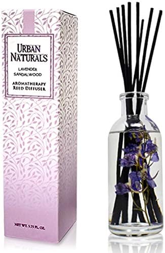 Urban Naturals Smoked Vanilla Reed Diffuser Set with Vanilla Bean, Sandalwood & Leather | Made in the USA - Colors A