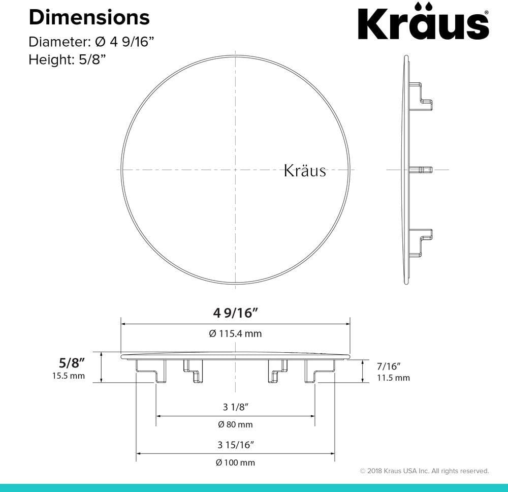 KRAUS Stainless Steel Basket Strainer, BST-1