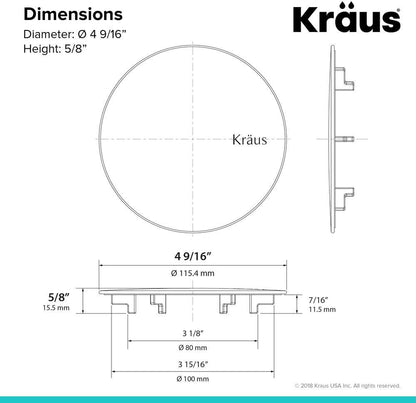 KRAUS Stainless Steel Basket Strainer, BST-1