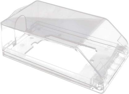 Heyiarbeit Weatherproof Cover Plug in Use Outlet Receptacle Protector 5.59"x3.27"x1.89"(LxWxH) for Retrofit Siding Construction 120 Type Transparent 1Pcs