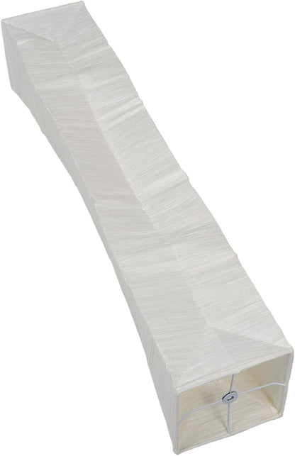 Foldable Japanese Paper Floor Lamp Shade Replacement with Soft Light for Living Room Bedroom Office - Easy Installation Modern Design 49.2X9.8X9.8In
