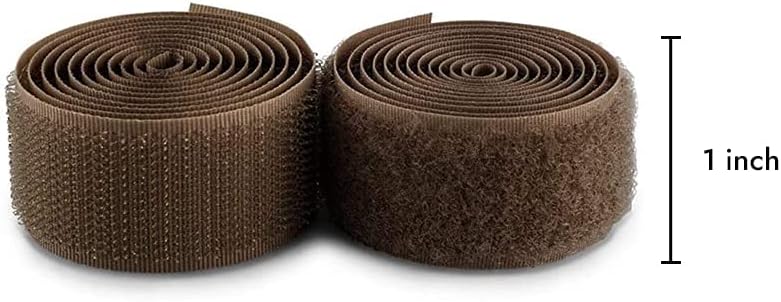 1 inch Black Hook and Loop Tape 1 Yd Self Adhesive Tape Sticky Back Heavy Duty Fastener Ideal for Window Fixing Net Carpets DIY Project Handmade Craft Home Office