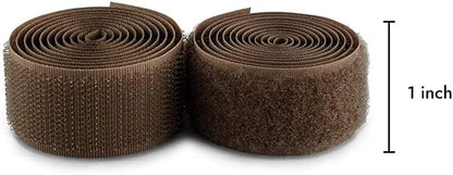 1 inch Black Hook and Loop Tape 1 Yd Self Adhesive Tape Sticky Back Heavy Duty Fastener Ideal for Window Fixing Net Carpets DIY Project Handmade Craft Home Office