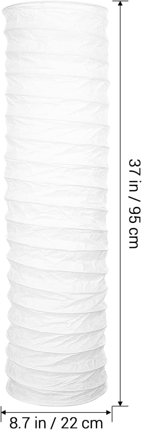 STOBOK Rice Paper Floor Lamp Shade Nordic Style Table Light Cover Floor Standing Lampshade Protector Cover Replacement for Home Hotel Bedside Desk Table Wall Floor Lamp
