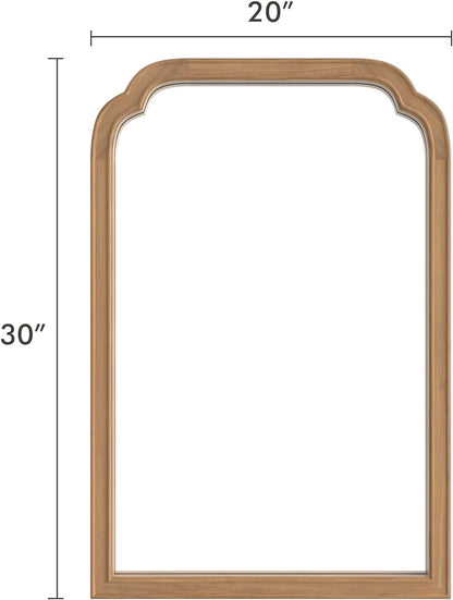 WallBeyond Full Length Mirror Wall Mounted 65"x22", Rustic Wooden Frame Floor Mirror, Large Full Body Mirror for Bedroom, Leaning or Hanging Against Wall, Natural