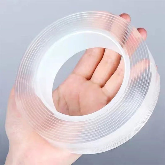 Nano Tape Tracsless Double Sided Tape Transparent No Trace Reusable Waterproof Adhesive Tape Cleanable Home Kitchen Bathroom