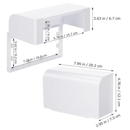 VANZACK Safety Outlet Cover Case Box, Outlet Covers Baby Proofing, Double-Position Socket Covers for Outlets Baby Proof, Plug Covers for Electrical Outlets