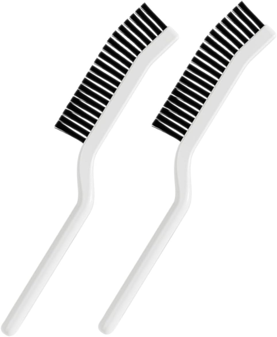 Amosfun 4pcs Hard Bristle Crevice Cleaning Brush 8.2" Gap Cleaning Tool for Kitchen Bathroom Window Tracks and Narrow Spaces