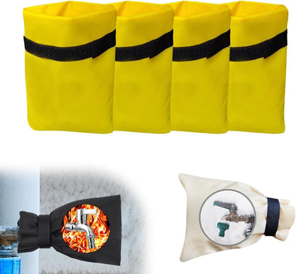 Outdoor Faucet Covers for Winter Freeze Protection, 2026 Upgraded Insulated Spigot Cover, Waterproof Outside Garden Faucet Socks for Winter, Patio Home Must-Have Hose Bib Covers (Black, 1pcs)