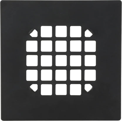 Danco Snap-in Shower Drain Cover with in-Drain Hair Catcher, 4-1/4" Round, White Strainer, (10533)