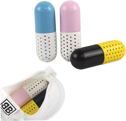 NOLITOY 3pcs Odor Eliminating Sweat Drying Agent Capsules for Sneakers Sports Shoes Leather Footwear Cute Freshening for Closets