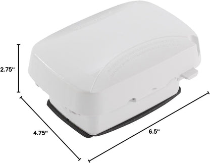 Intermatic WP5100BL Extra Duty Plastic Weatherproof Cover, 2.75-Inch Single Gang, Black