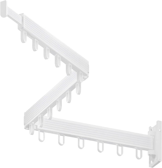 Foldable Wall Mounted Clothes Drying Rack for Laundry, White | 180° swivel, 220 lb hold, aircraft aluminum, retractable, space-saving, indoor outdoor, hanger dryer, balcony bathroom
