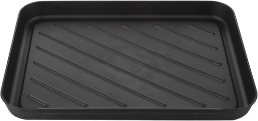 Garneck Multipurpose Plastic Shoe Tray Black Textured Boot Mat 30x40cm Plastic Utility Shoe Trays Waterproof Entryway Boot Storage Mat for Car Trunk Storage Entryways Decks Patios