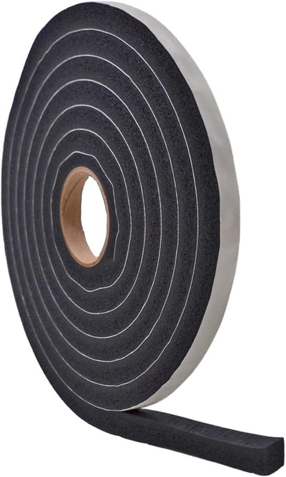 WOD Insulation Foam Tape Self Adhesive - 1/16 Thick x 3/16 Width - 150 feet - Made in USA Weather Stripping, HVAC, Sealing Doors, Windows, Pipes, Cooling, Sound Proof, and Air Conditioning.