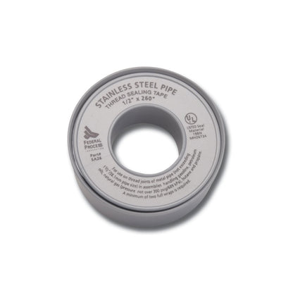 Gasoila Nickel PTFE Thread Seal Tape – Professional-Grade, 1/2 Inch x 260 Inch, High-Density Thread Tape for Stainless Steel Pipes– Leak-Proof Seal, Non-Toxic
