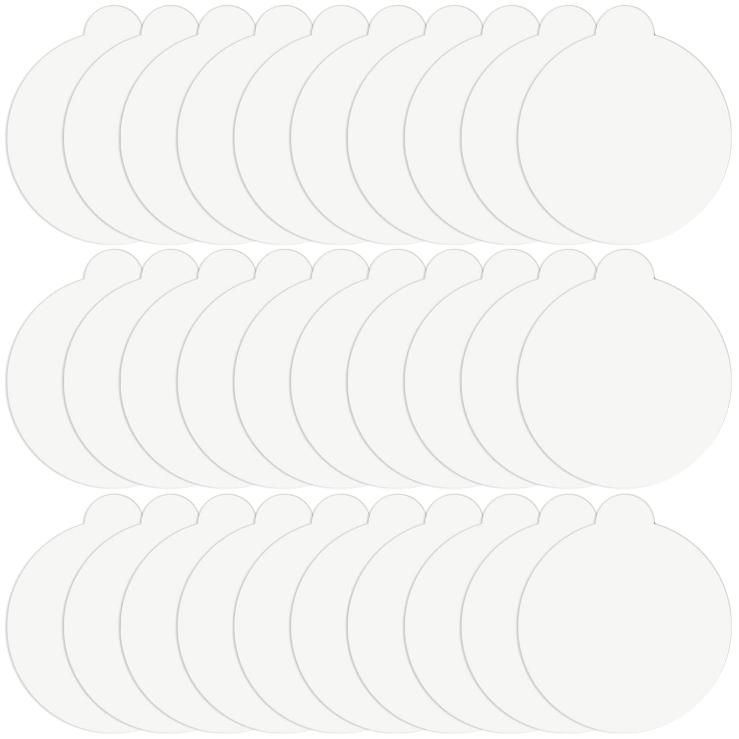 30 Pack 4.3” Replacement Glue Boards for Katchy | Indoor Glue Boards Refill Sticky Cards Compatible with Katchy, for Fenun and Other Models (White)