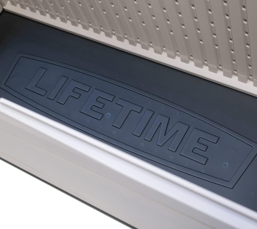 LIFETIME 60012 Extra Large Deck Box, 130 Gallon, Desert Sand/Brown