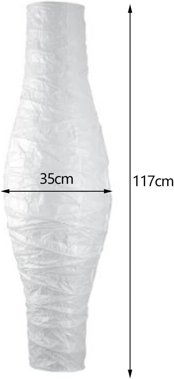 Generic 46in Tall Rice Paper Floor Lamp Shade, Standing Corner Lamp Cover, Standing Lamps Decor, Japanese Style Lampshade Cover for Living Room