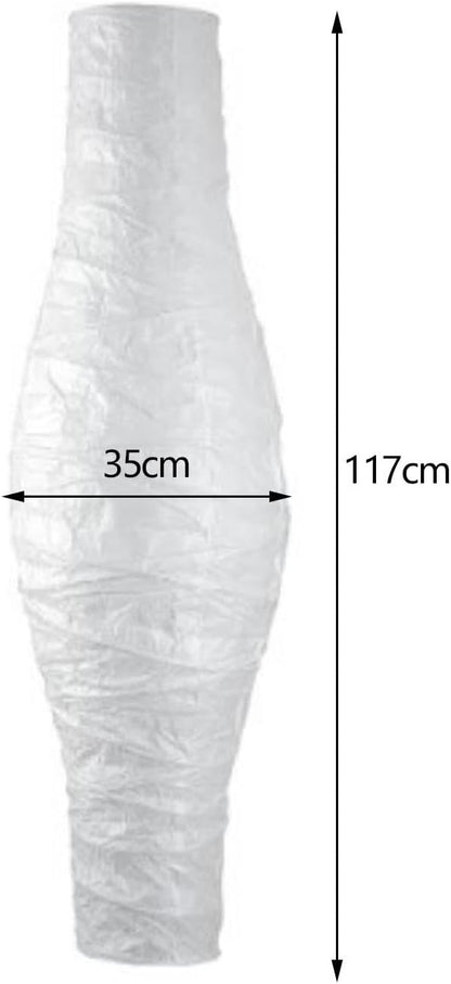 Generic 46in Tall Rice Paper Floor Lamp Shade, Standing Corner Lamp Cover, Standing Lamps Decor, Japanese Style Lampshade Cover for Living Room