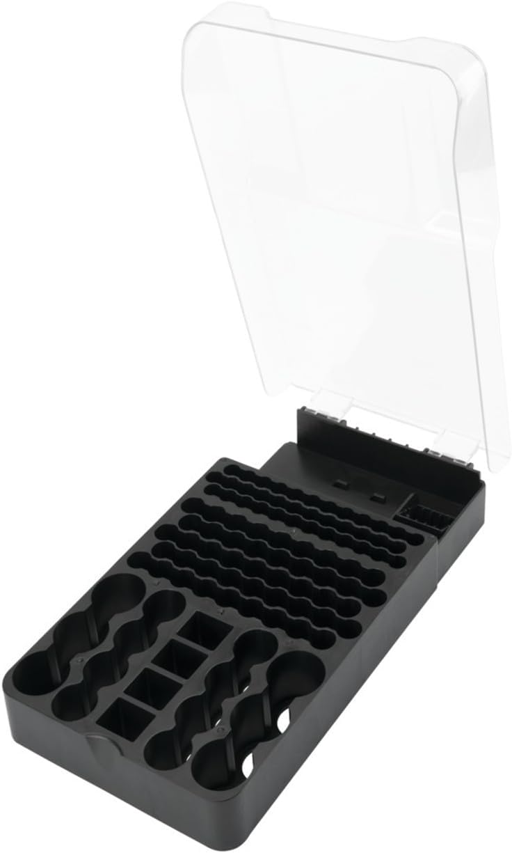 Performance Tool W3001 104 Slot Battery Organizer with Removable Tester - Keep Your Batteries Neatly Stored and Corrosion-Free
