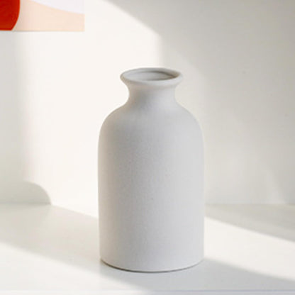 Modern Small Flower Vases 8 Pack - Ceramic, White