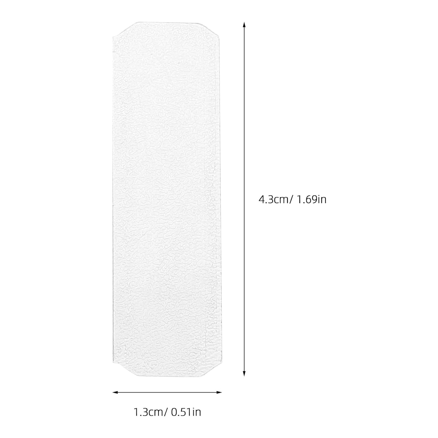 Zerodeko 1set/60pcs Transparent Double Sided Adhesive Tape, Nano Washable Mounting Strips for Home Organization, Festival Decoration 1.7x0.5 Inch