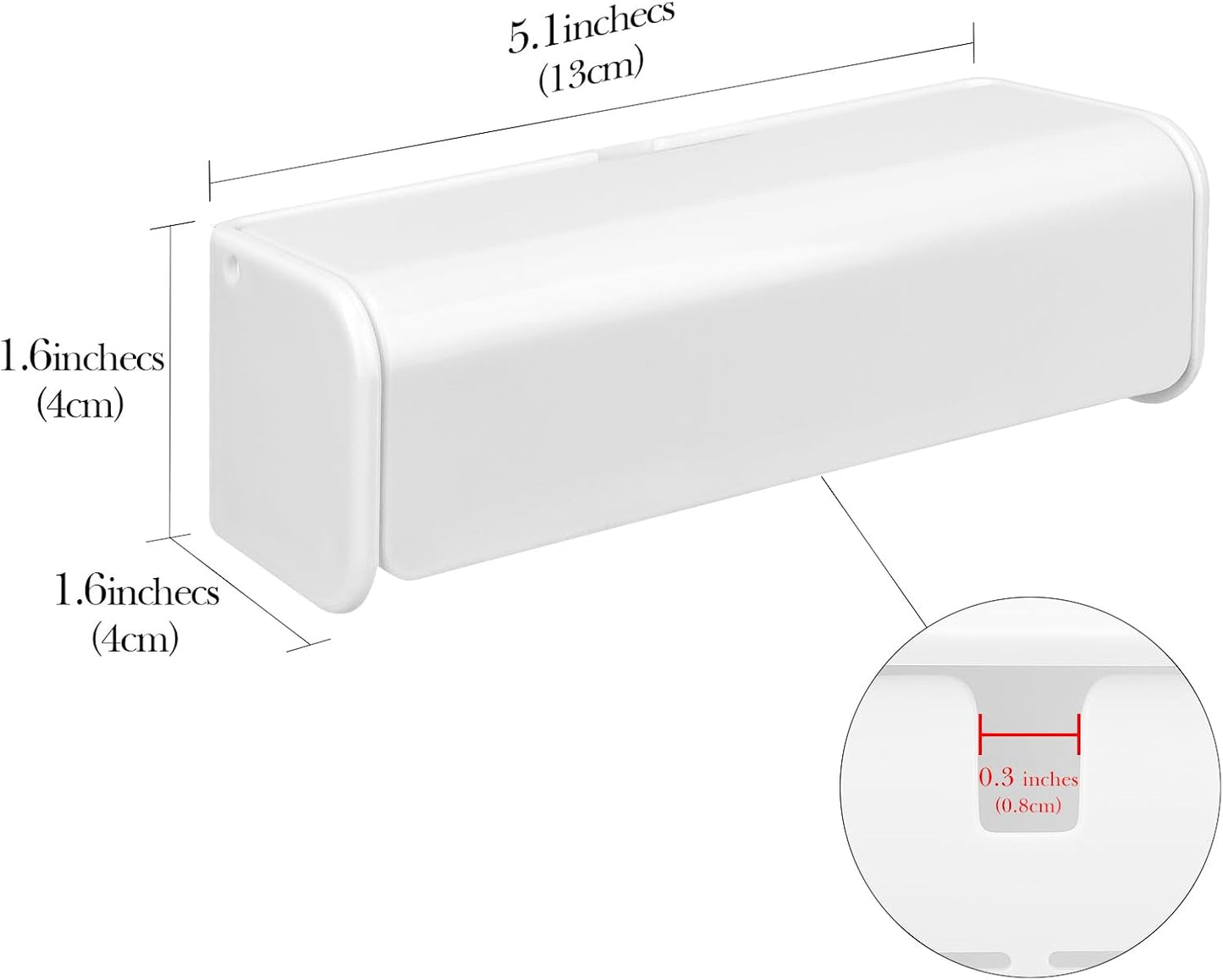Linkidea Wallmount Toothbrush Holder with Cover for Shower, Space Saving Organizer for RV, Plastic Self Adhesive 6 Slots Tooth Brush Hanger Compatible with Oral-B CrossAction, ExtraClean