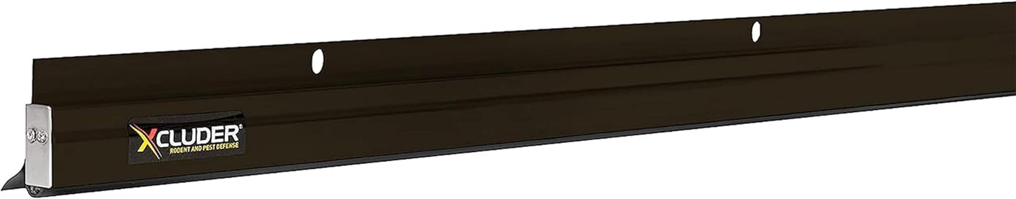 Xcluder 36 in. Low-Profile Door Sweep, Dark Bronze, Seals Out Rodents & Pests, Enhanced Weather Sealing, Easy to Install; Door Seal Rodent Guard; Rodent Proof Door Sweep