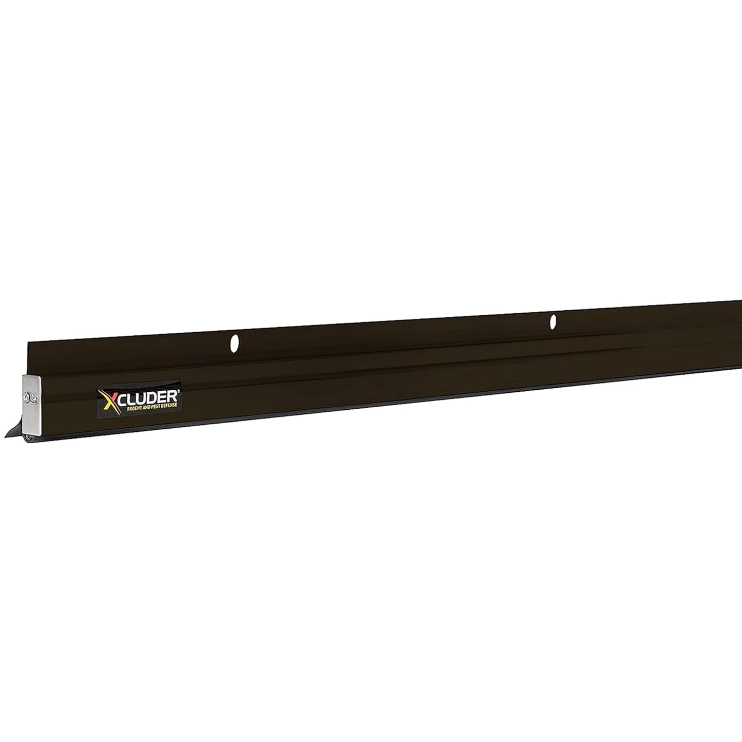Xcluder 48" Low-Profile Door Sweep, Dark Bronze 2-Pack – Seals Out Animals, Enhanced Weather Sealing, Easy to Install; Door Seal Guard; Chew Proof