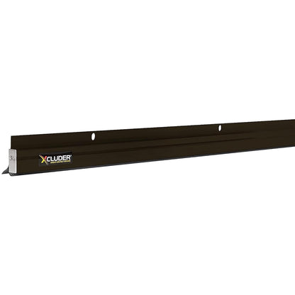 Xcluder 48" Low-Profile Door Sweep, Dark Bronze 2-Pack – Seals Out Animals, Enhanced Weather Sealing, Easy to Install; Door Seal Guard; Chew Proof