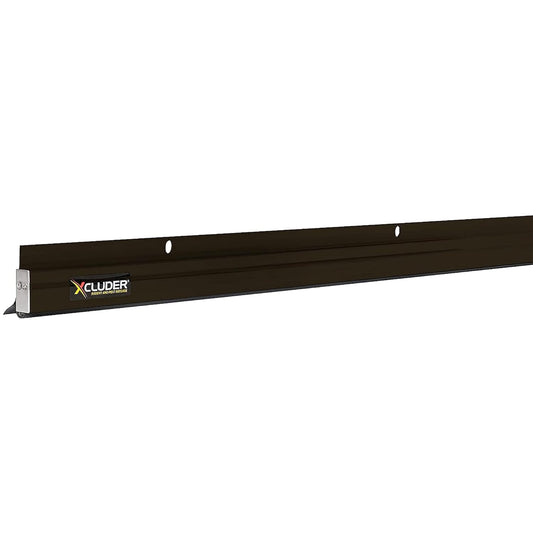 Xcluder 48" Low-Profile Door Sweep, Dark Bronze 2-Pack – Seals Out Animals, Enhanced Weather Sealing, Easy to Install; Door Seal Guard; Chew Proof