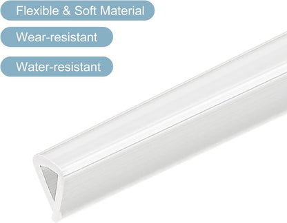 uxcell U Channel Edge Trim, 4.9ft Length Soft Rubber Guard Seal Strip Edge Protector Fit for 1-2mm Edge, (9/32" W x 5/32" H) Clear
