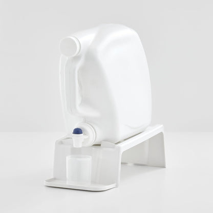 iDesign Laundry Detergent Holder Stand, White | Liquid Detergent Organizer, For Laundry Room