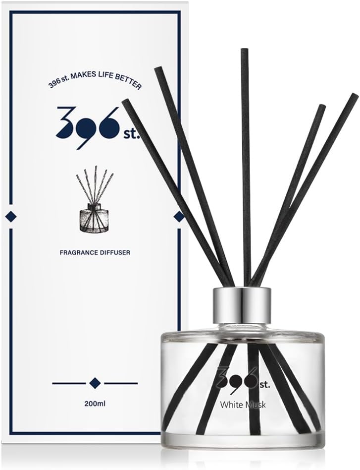 396 st. Reed Diffuser, Baby Powder, 200ml(6.7oz) / Reed Diffuser Sets, Home Fragrance, Scented Oils, Home & Bathroom Décor