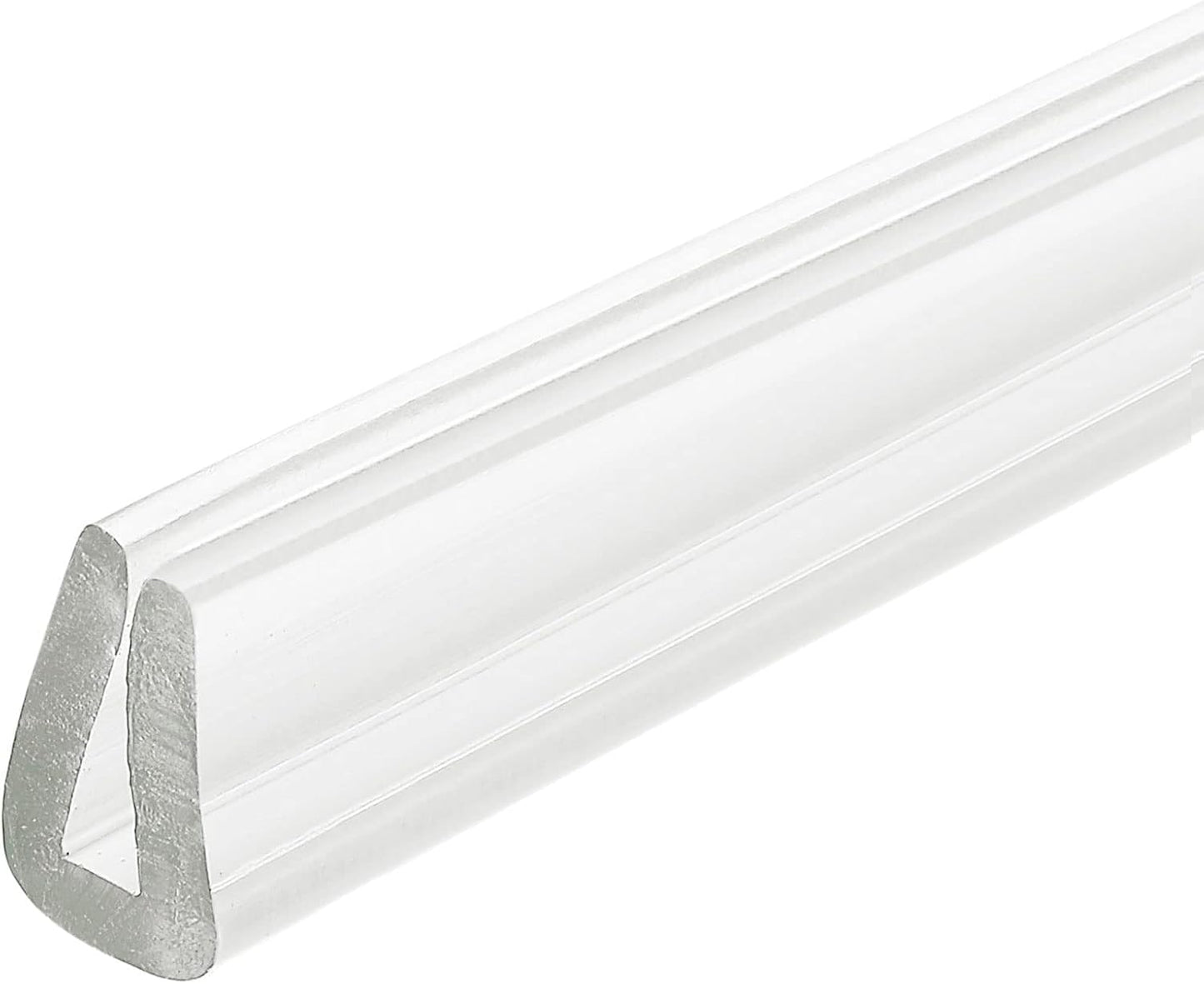 uxcell U Channel Edge Trim, 4.9ft Length Soft Rubber Guard Seal Strip Edge Protector Fit for 1-2mm Edge, (9/32" W x 5/32" H) Clear