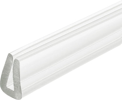 uxcell U Channel Edge Trim, 4.9ft Length Soft Rubber Guard Seal Strip Edge Protector Fit for 1-2mm Edge, (9/32" W x 5/32" H) Clear
