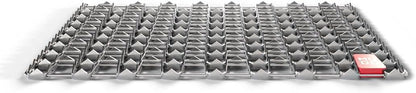 Mudd Grizzly, Heavy-Duty Spiked Metal Mesh Doormat – 30in x 17in, 2mm Thick Steel – Durable, All-Weather Dirt & Mud Scraper for Entryways, Patios & Workspaces