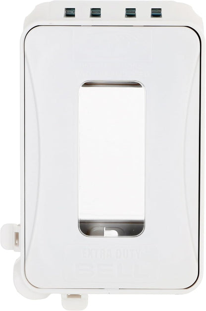 TAYMAC ML500W Single-Gang Mount 16-in-1 Flat Nonmetallic Weatherproof Vertical/Horizontal, 1-Pack, White