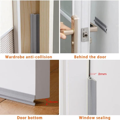 118 inch Weather Stripping Door Seal Strip for Bottom of Door,Self-Adhesive Window Draft Stopper Foam Seal Strip,Soundproof Window Insulation Weather Strip for Winter Gap Blocker(White)