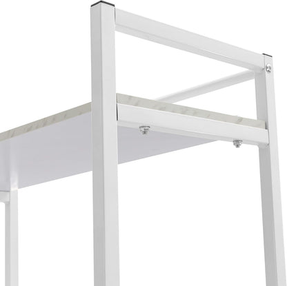 Bathroom Storage Shelf, Over the Washer and Dryer Storage Shelf, 3-tier Bathroom Rack for Washing Machine, Bathroom Storage and Organizer Rack for Hanging Towels and Drying Clothes (Black, Oak)