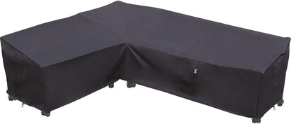 Patio Deck Box Cover, 63x30 Inch Fire Pit Covers with Straps and Handles, Waterproof Heavy Duty Outdoor Furniture Winter Cover for Keter, Suncast, Lifetime Container