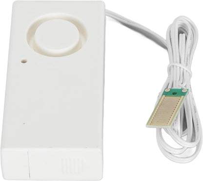 Water Leak Alarm Sensor, High Sensitivity 120dB Loud Audible Alert Overflow Detector for Home Kitchen Fish Tank Pool ABS Material