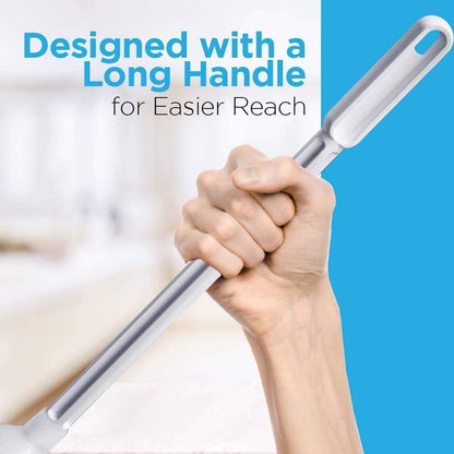 Fuller Brush Toilet Bowl Cleaner Brush – Antimicrobial Toilet Swab with Soft Non-Scratch Head, Long Handle, Deep Cleaning Under Rim (Pack of 1)