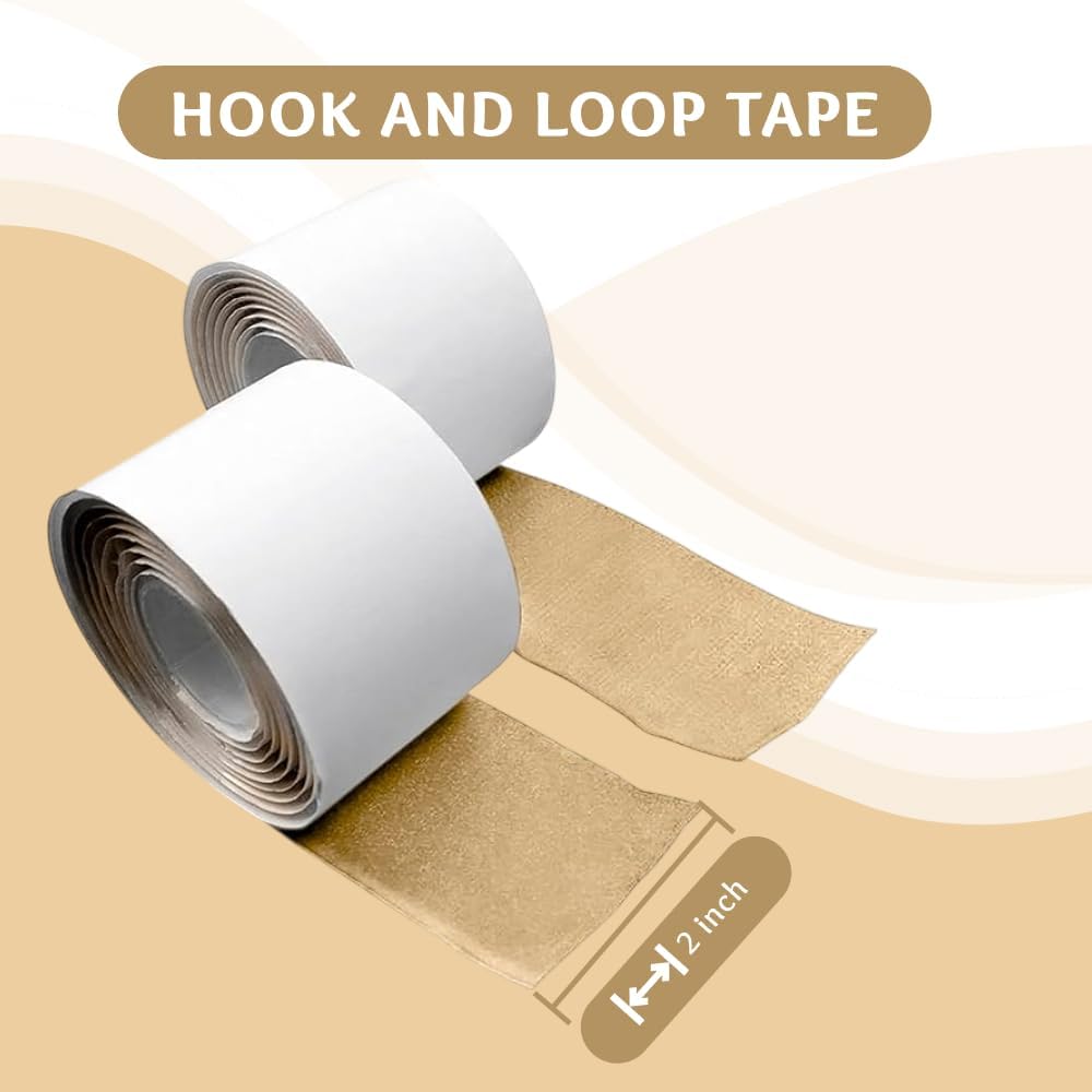 1 inch Black Hook and Loop Tape 1 Yd Self Adhesive Tape Sticky Back Heavy Duty Fastener Ideal for Window Fixing Net Carpets DIY Project Handmade Craft Home Office