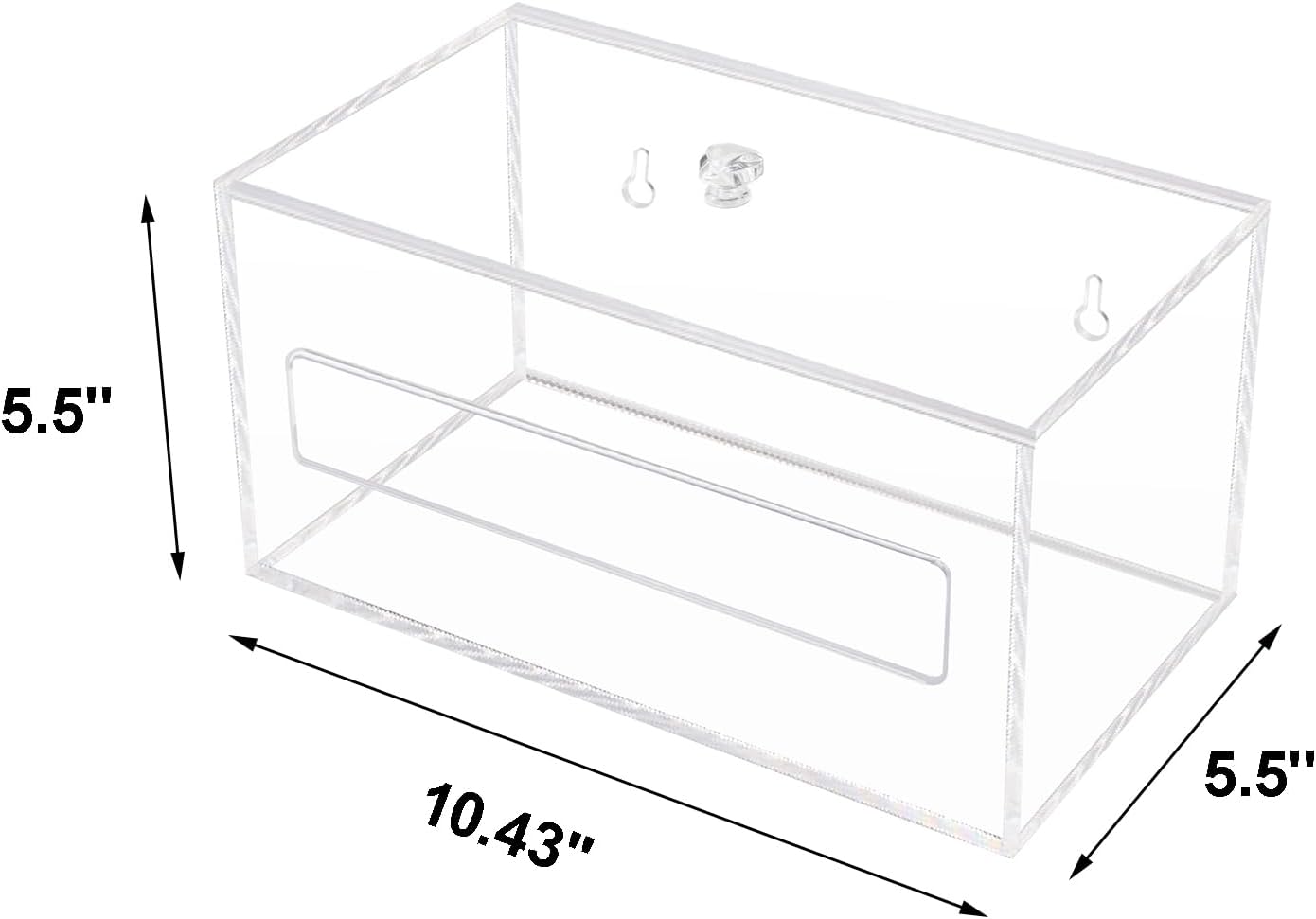 Trash Garbage Bag Roll Holder Dispenser Wall Mount Acrylic Storge Organizer